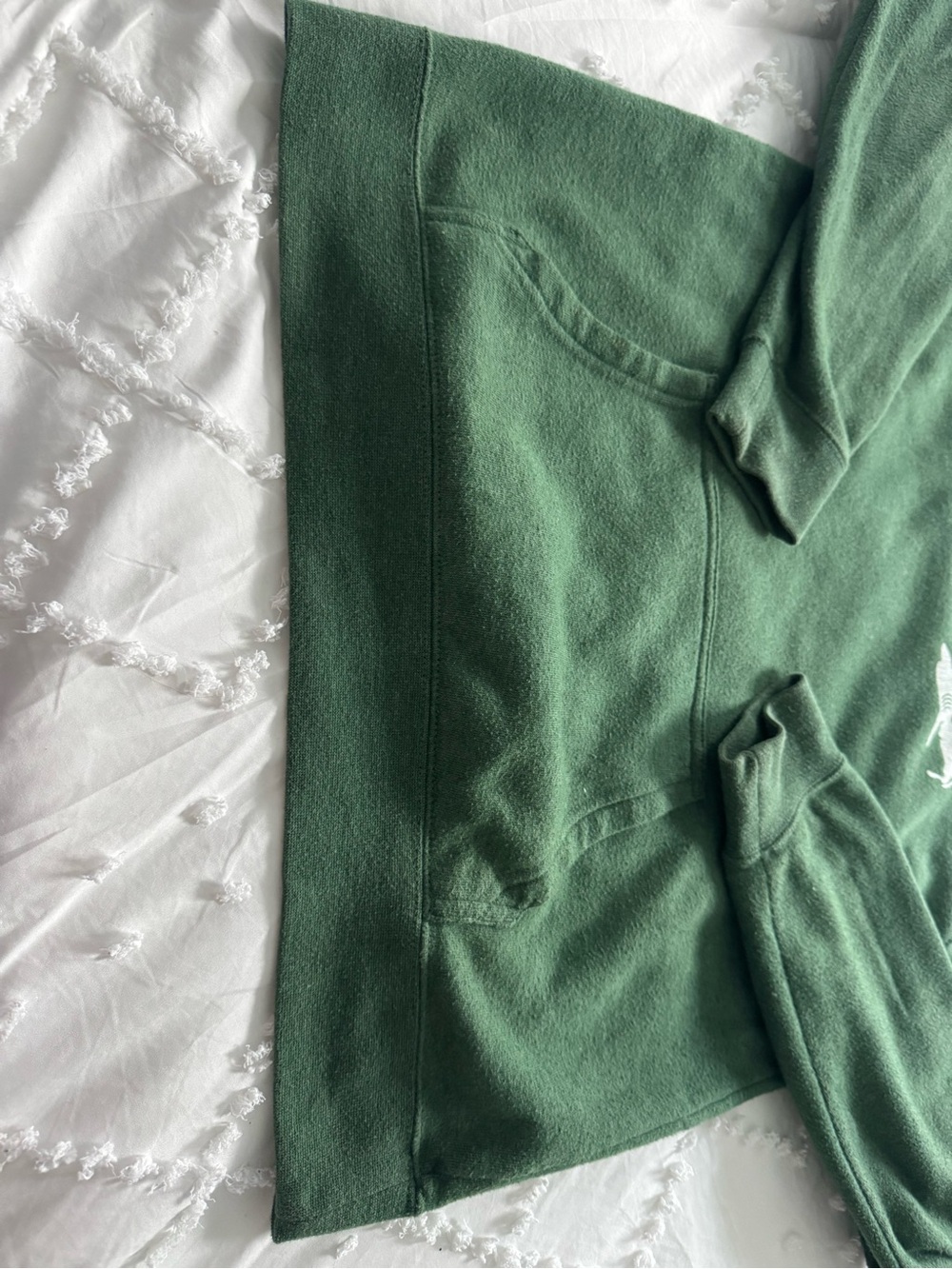 Cape Shark Green Hooded Sweatshirt with signature Shark Graphic - Picture 3 of 6